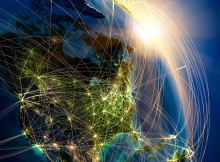 Earths network from space